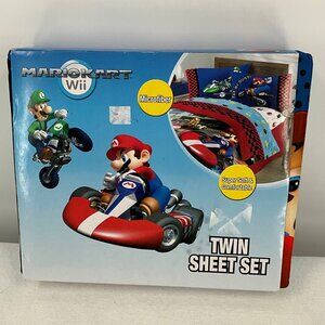 Mario Kart Wii Twin Sheet Set Super Soft Microfiber